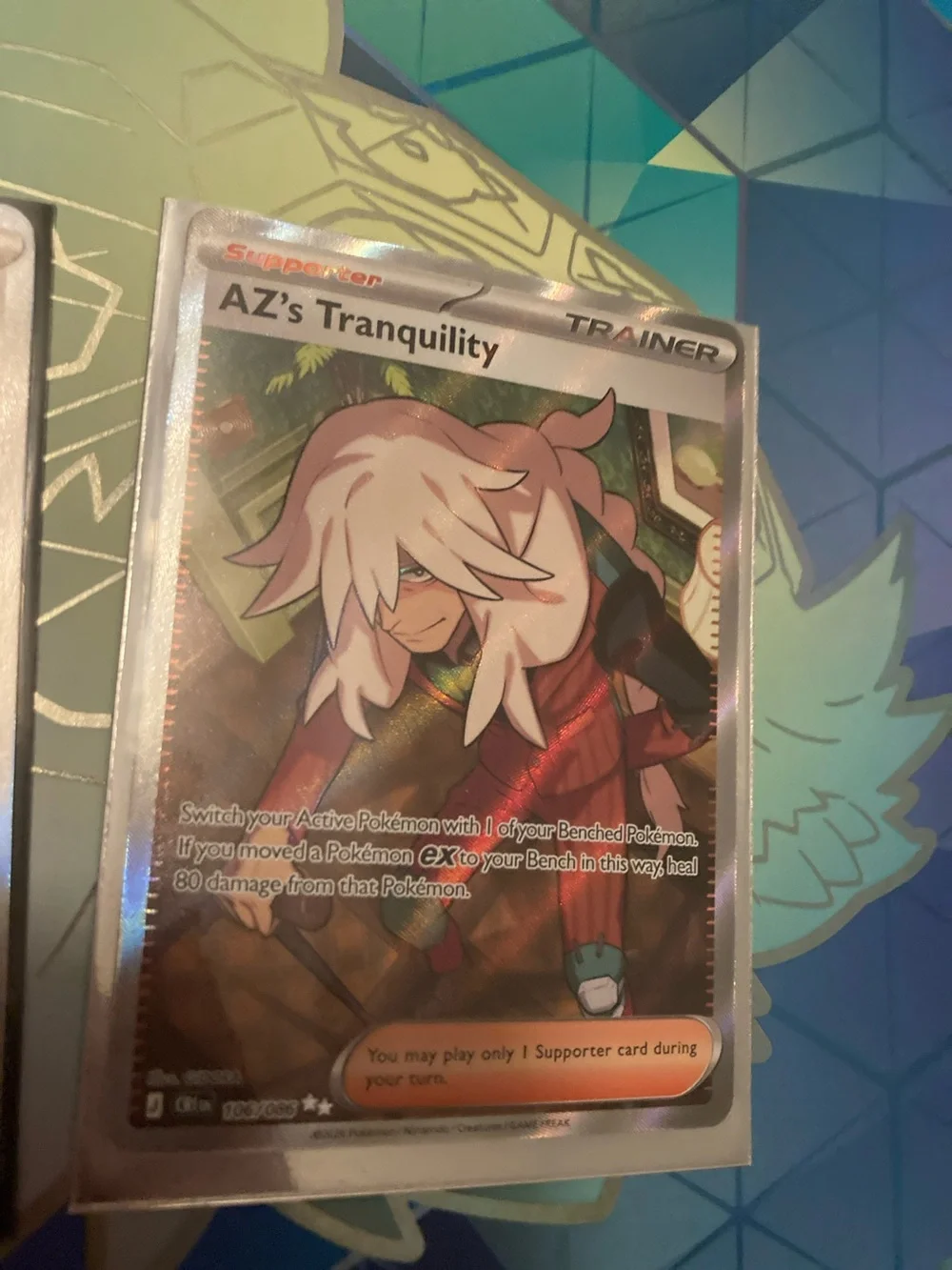 Pokémon Trainer Full Art Supporter Cards – Arven & AZ's Tranquility (Holo)
